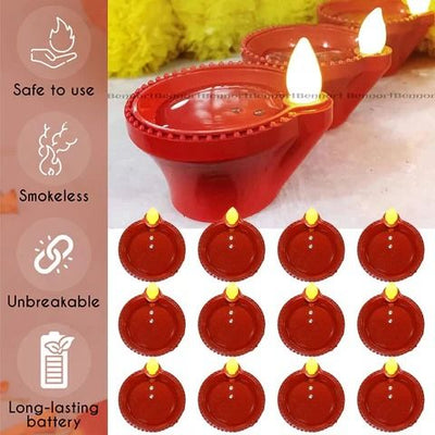 ✨ "Light up your Diwali with smart glow — Water Sensor Diya Lamps that shine when touched by water!” 💧🪔