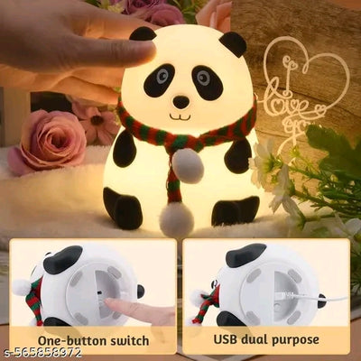 Silicone panda lamp