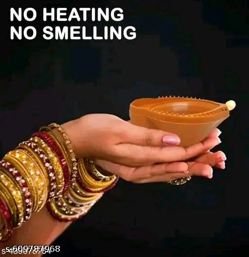 ✨ "Light up your Diwali with smart glow — Water Sensor Diya Lamps that shine when touched by water!” 💧🪔