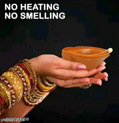 ✨ "Light up your Diwali with smart glow — Water Sensor Diya Lamps that shine when touched by water!” 💧🪔