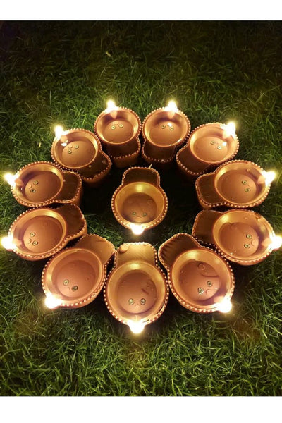 ✨ "Light up your Diwali with smart glow — Water Sensor Diya Lamps that shine when touched by water!” 💧🪔